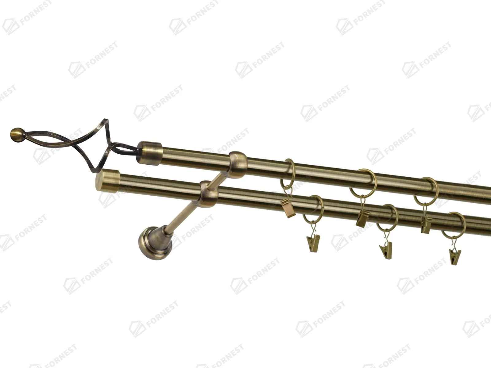 Garniža 19x19mm - 2rady - FALIST - antik