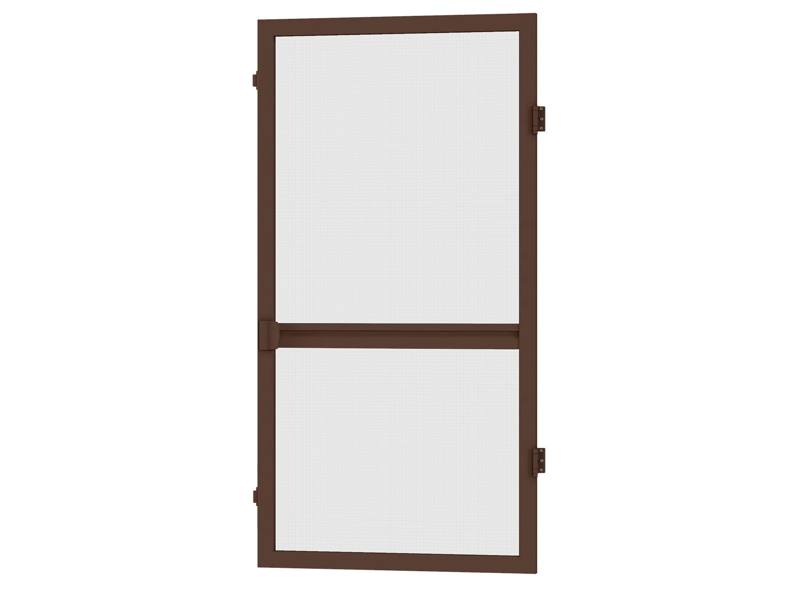 Sieťky na DVERE - pántové - TMAVOHNEDÁ - s priečkou