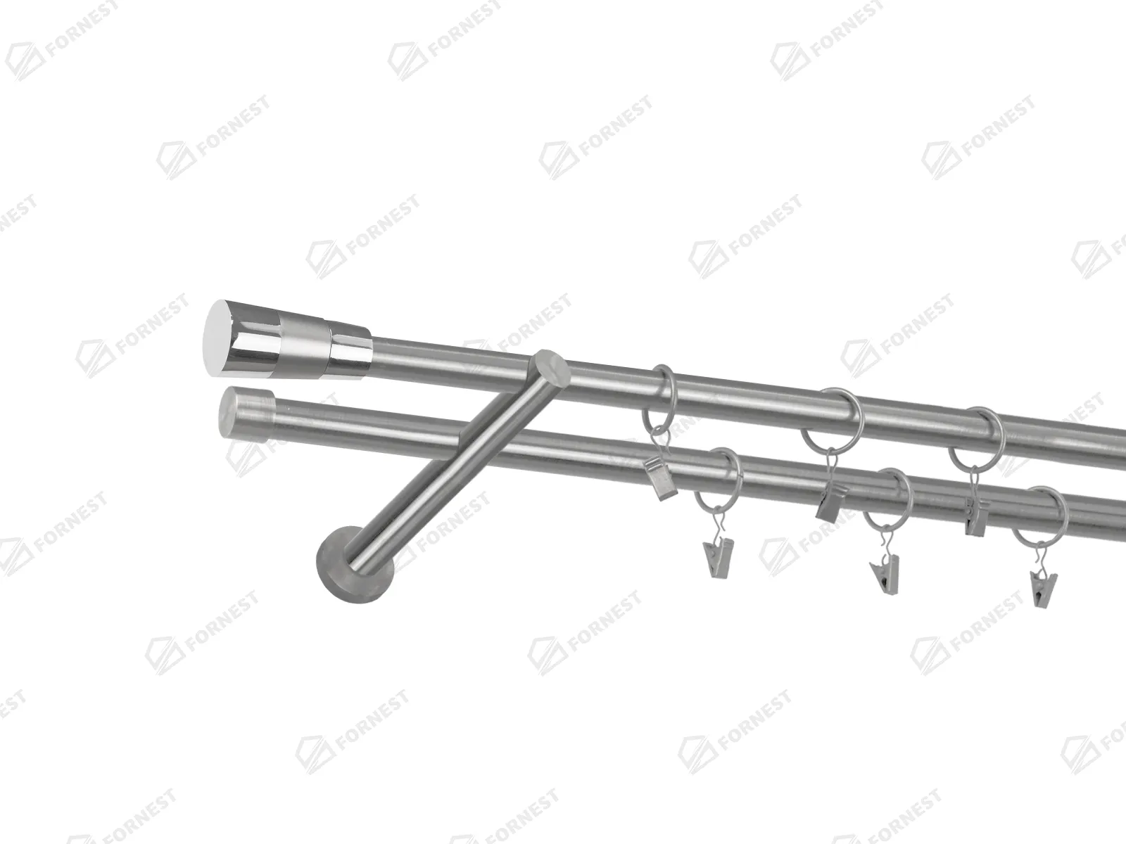 Garniža 19x19mm - 2rady - VOLEO - satin