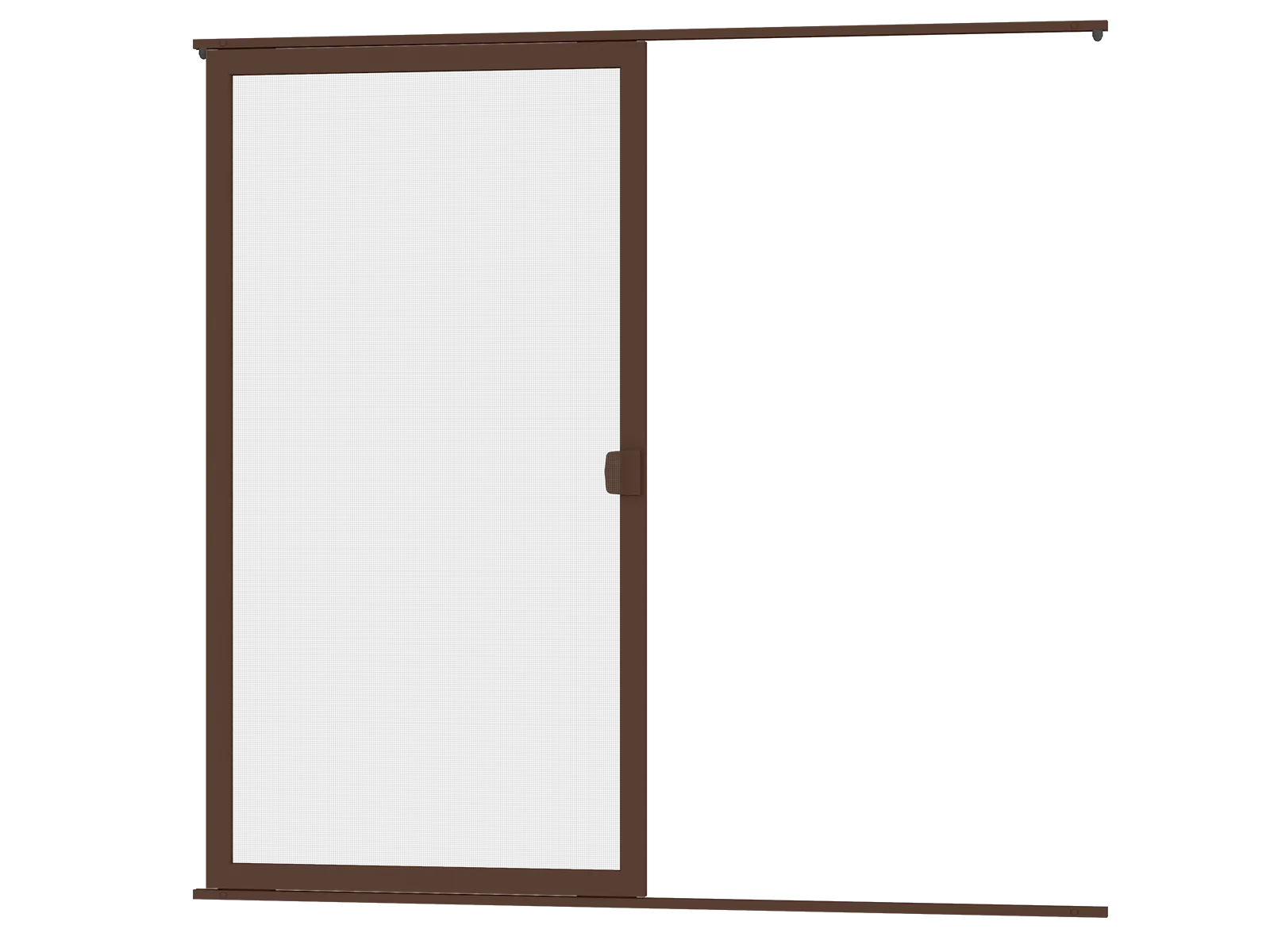Sieťky na DVERE- posuvné - TMAVOHNEDÁ - bez priečky