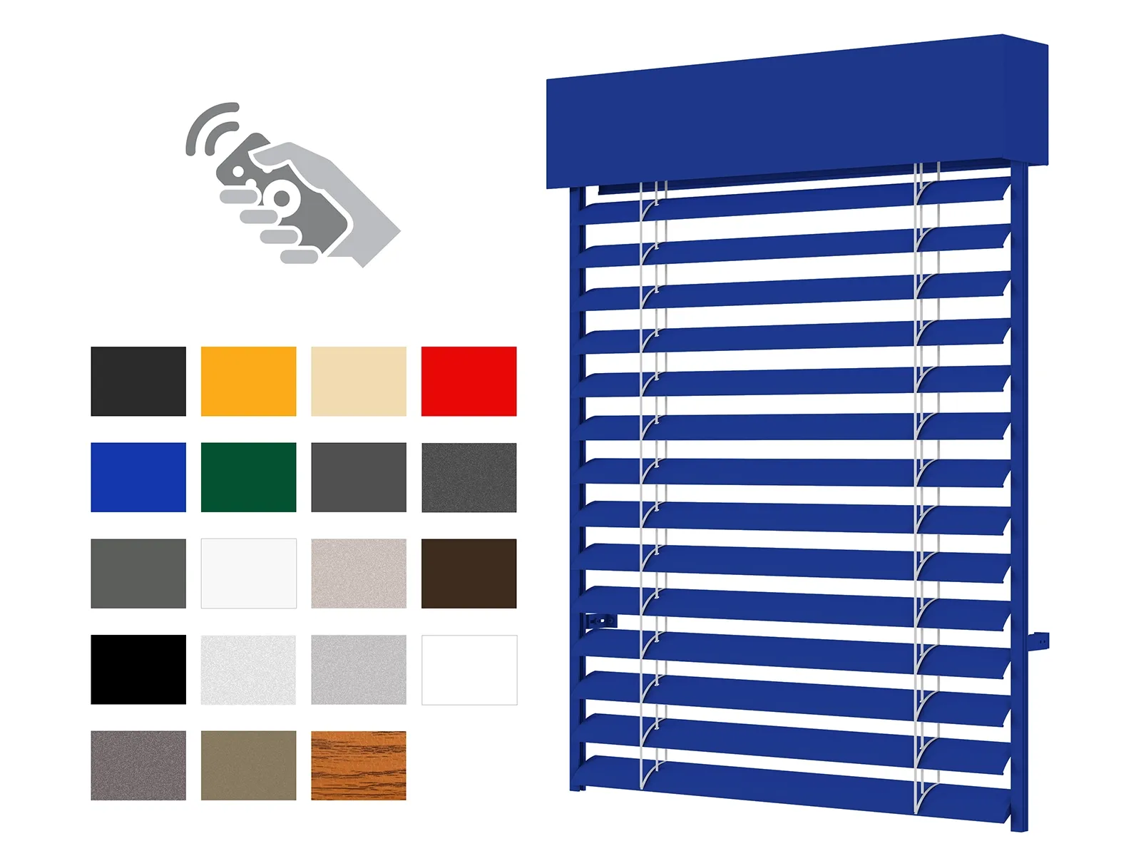 Vonkajšie žalúzie C80 - motor