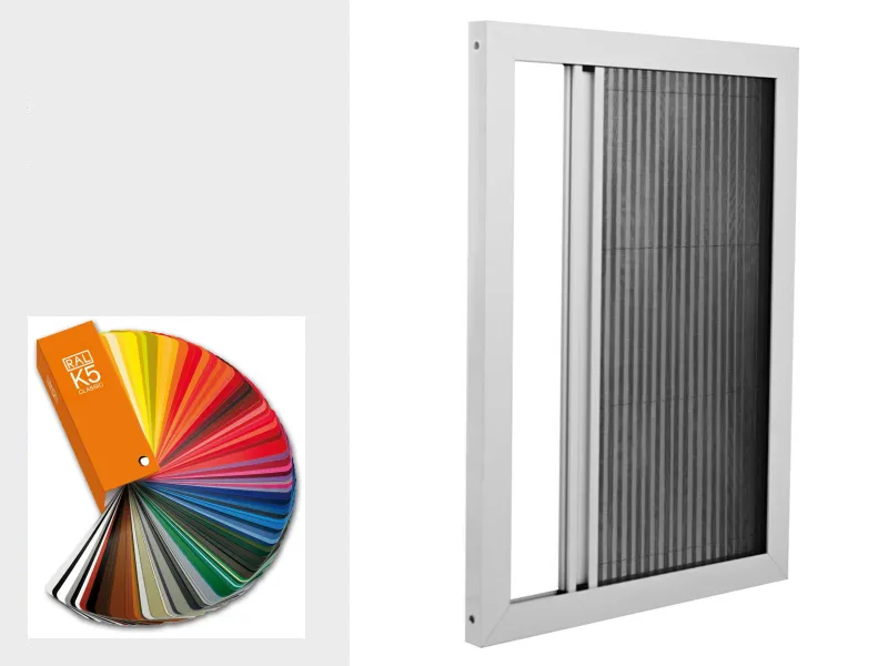 Sieťky na DVERE - PLISÉ jednostranné - farby RAL