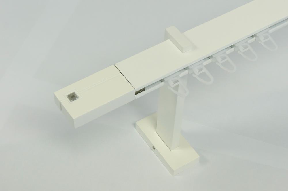 Garniža SQUARE LINE biela 1dr. - kon. biela KRYSTAL