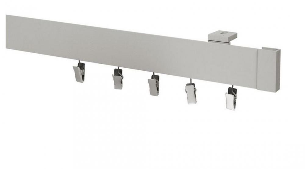 Garniža MODERN 1-drážková do stropu - odtieň INOX