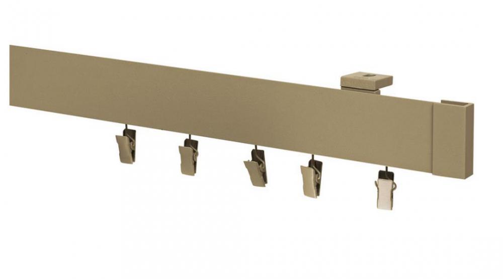 Garniža MODERN 1-drážková do stropu - odtieň PATINA