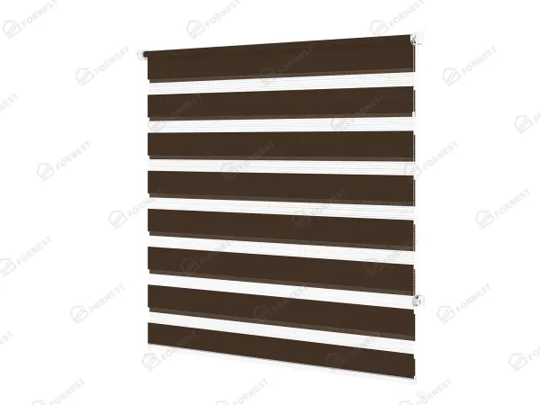 Roleta MINI - deň a noc - látka Zakynthos 07 - cappuccino 1