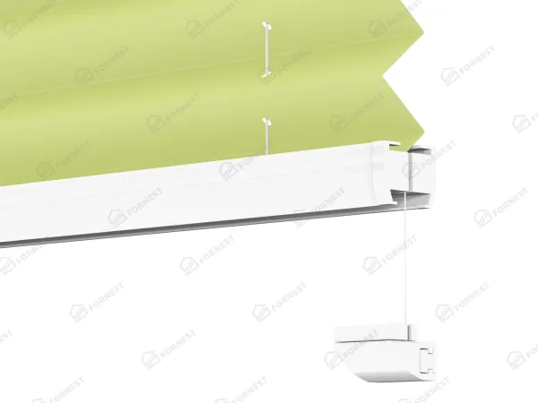 Plisé rolety LUX - látka Fresh lime 11193 - BLACKOUT (zatemňujúca) 8