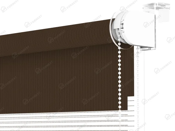 Roleta MINI - deň a noc - látka Zakynthos 07 - cappuccino 3