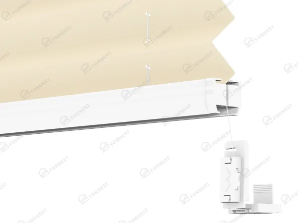 Plisé rolety LUX - látka Almond 11192 - BLACKOUT (zatemňujúca) 4