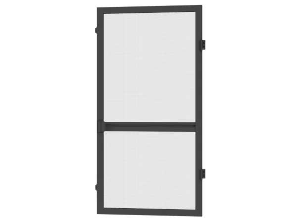 Sieťky na DVERE - pántové - ANTRACIT - s priečkou