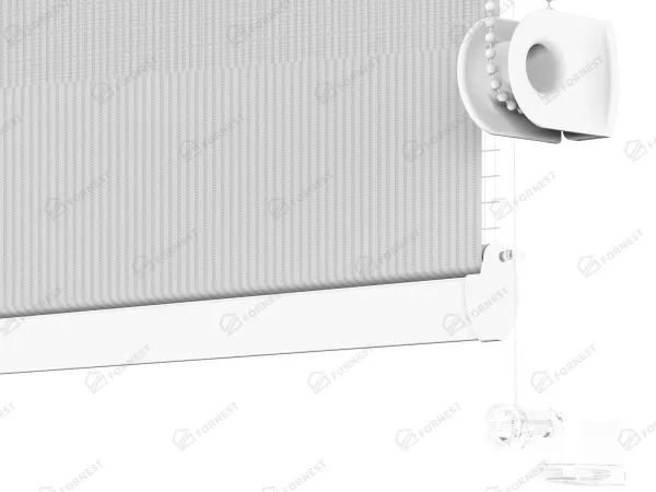 Roleta MINI - deň a noc - látka Bahama 1821 - svetlo sivá 4