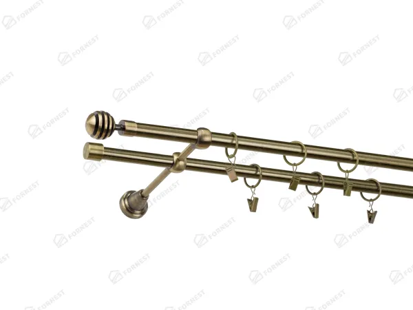 Garniža 16x16mm - 2rady - VERONA - antik