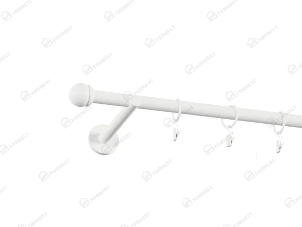 Garniža 19mm obyčajná tyč - 1rad - TODI MAX - biela