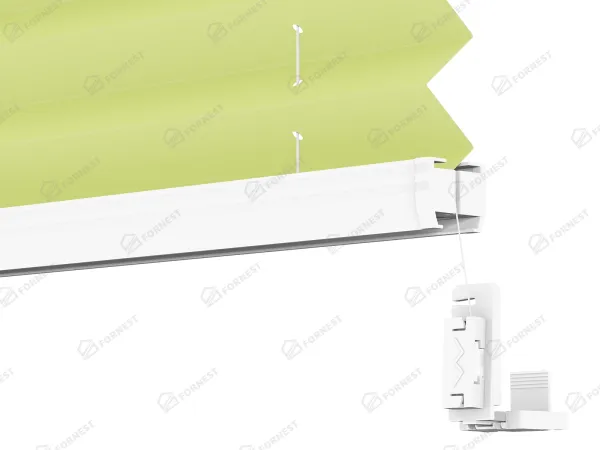 Plisé rolety LUX - látka Fresh lime 11193 - BLACKOUT (zatemňujúca) 4