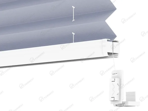 Plisé rolety LUX - látka Danish blue 11070 - PEARL 4