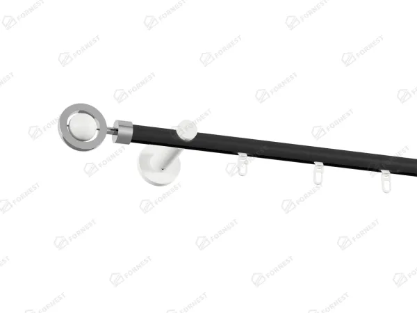 Garniža 19mm drážková tyč - 1rad - SFERA - čierno biela