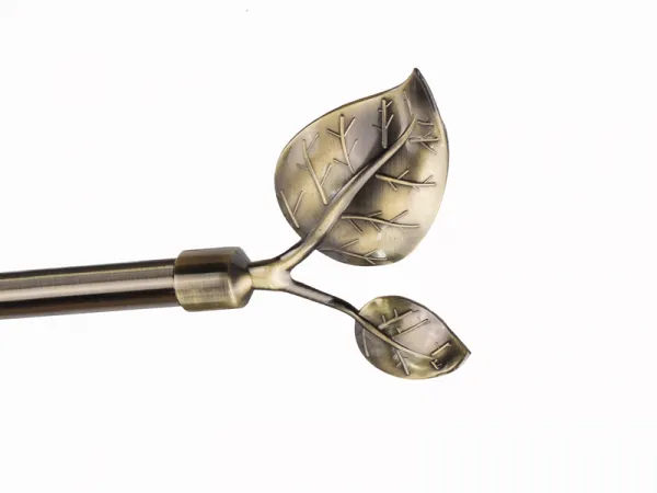 Garniža 25x16mm - 2rady - LIST VEĽKÝ antik 4