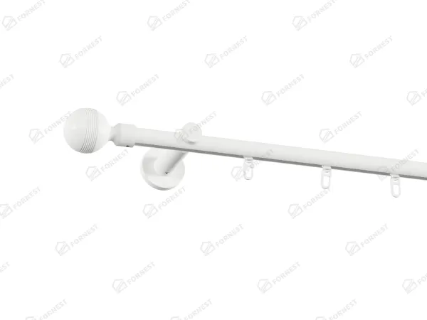 Garniža 19mm drážková tyč - 1rad - GABI - biela