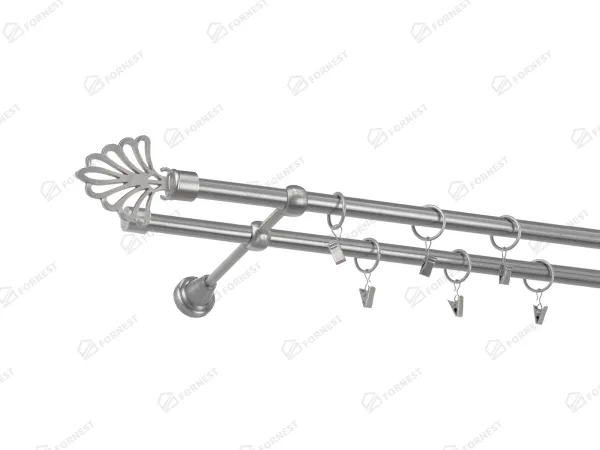 Garniža 16x16mm - 2rady - MODERN - satin