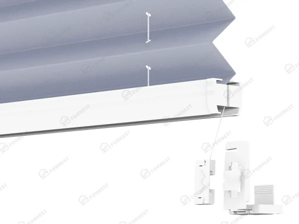 Plisé rolety LUX - látka Danish blue 11070 - PEARL 5