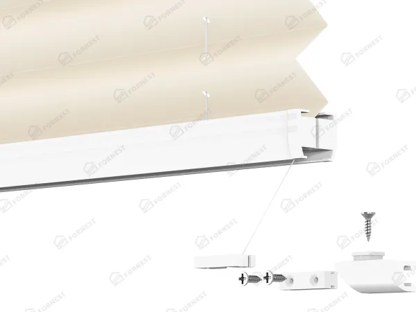 Plisé rolety LUX - látka Almond 11063 - PEARL 9