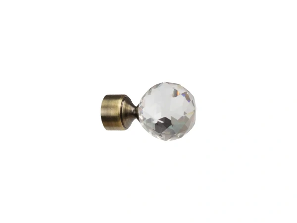 Koncovka 16 mm GUĽA CRYSTAL - antik