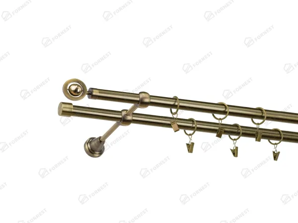 Garniža 19x19mm - 2rady - JUPITER - antik