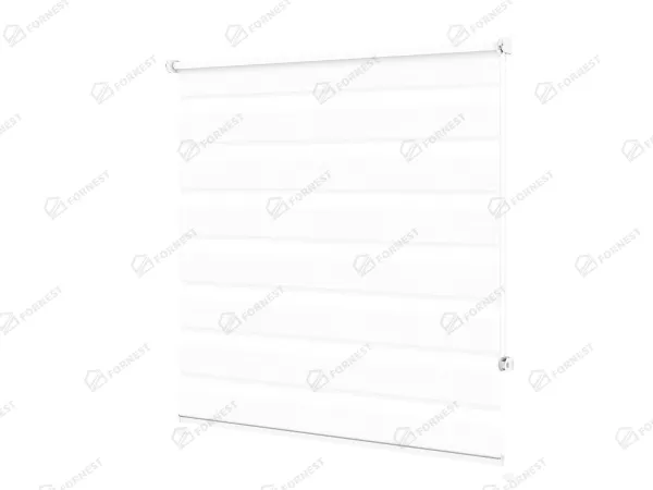 Roleta MINI - deň a noc - látka Miami 1301 - biela 1