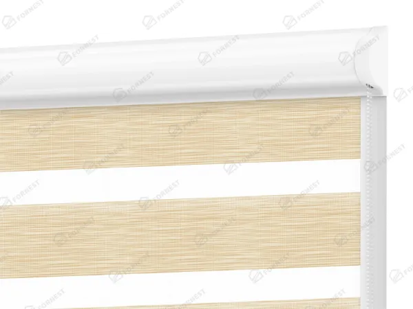 Roleta SWING - deň a noc - látka Maurícius 63 - svetlo žltá (borovica)