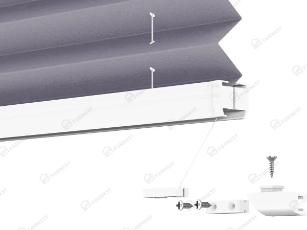 Plisé rolety LUX - látka Starless night 11071 - PEARL 9