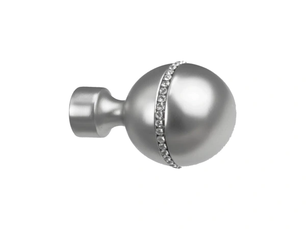 Koncovka 25 mm KALISTO CRYSTAL - satin