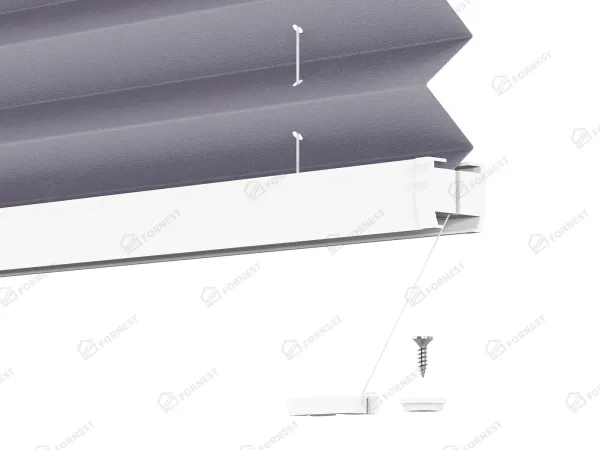 Plisé rolety LUX - látka Starless night 11071 - PEARL 7