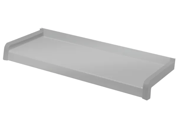 Vonkajšie hliníkové ohýbané parapety - strieborná RAL 9006