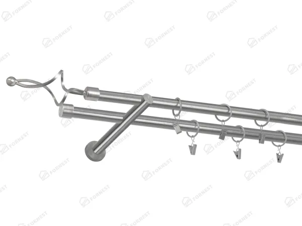 Garniža 19x19mm - 2rady - FALIST - satin