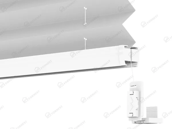 Plisé rolety LUX - látka Silver dust 11072 - PEARL 4