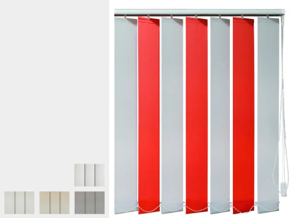 Dvojfarebné vertikálne žalúzie - látka SAHARA