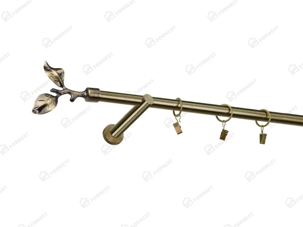 Garniža 19mm - 1rad - LIST ROSE - antik