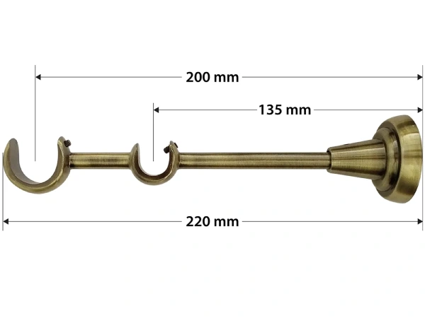 Držiak 25x16 klasik - antik