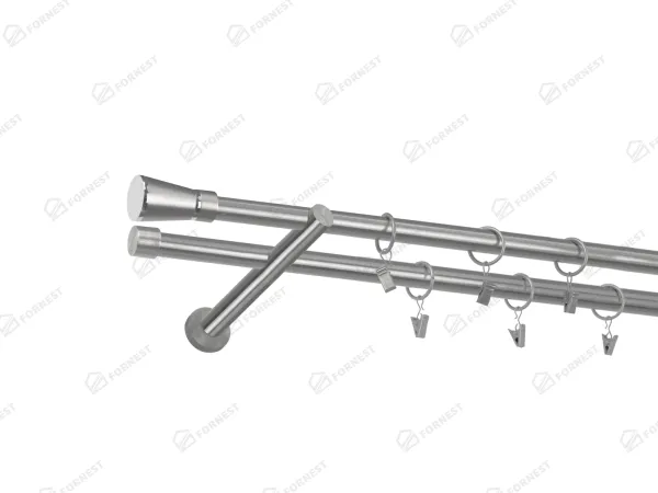 Garniža 19x19mm - 2rady - RIMINY - satin