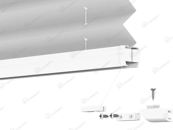 Plisé rolety LUX - látka Silver dust 11072 - PEARL 9