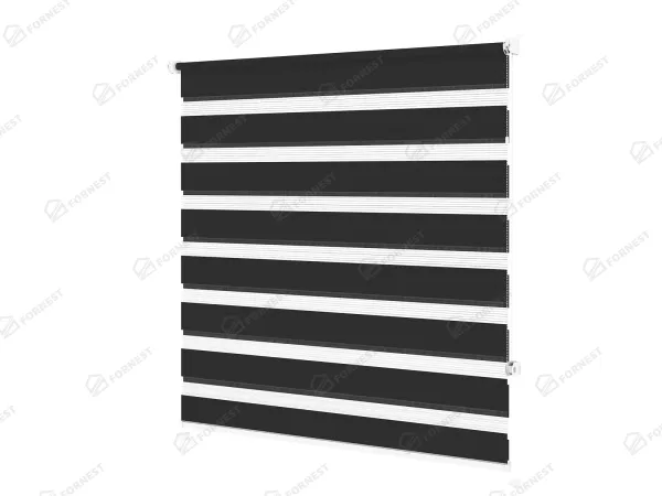 Roleta MINI - deň a noc - látka Zakynthos 11 - antracit 1