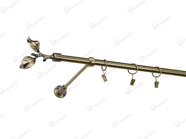 Garniža 16mm - 1rad - LIST ROSE - antik