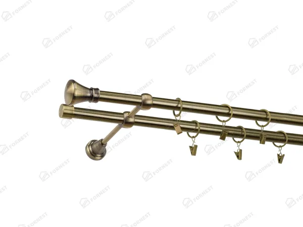 Garniža 19x19mm - 2rady - KOLOSEO - antik