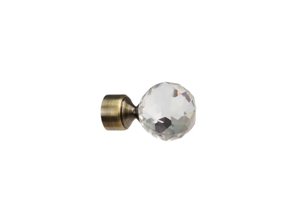 Koncovka 19 mm GUĽA CRYSTAL - antik