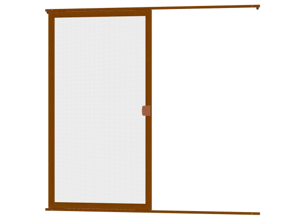 Sieťky na DVERE- posuvné - DUB ZLATÝ drevoimitácia - bez priečky