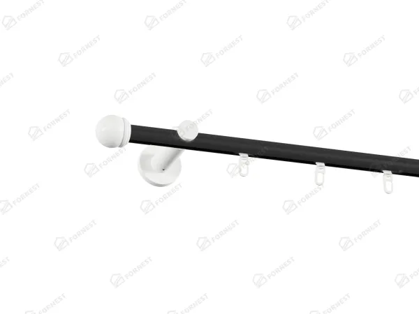 Garniža 19mm drážková tyč - 1rad - TODI MAX - čierno biela