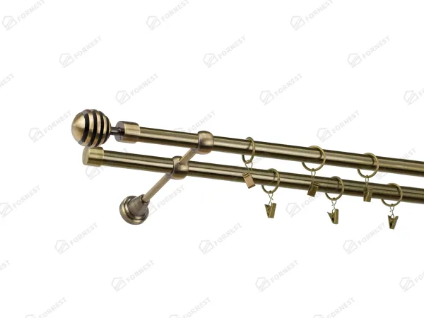 Garniža 19x19mm - 2rady - VERONA - antik