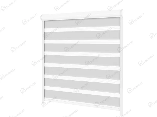 Roleta SWING - deň a noc - látka Bahama 1821 - svetlo sivá 1