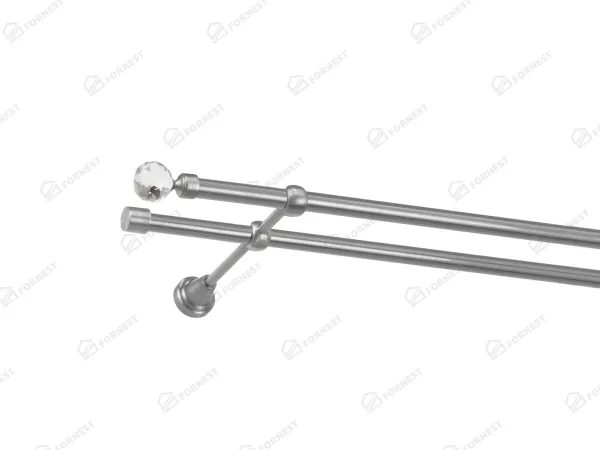 Garniža 16x16mm - 2rady - GUĽA CRYSTAL - satin 1