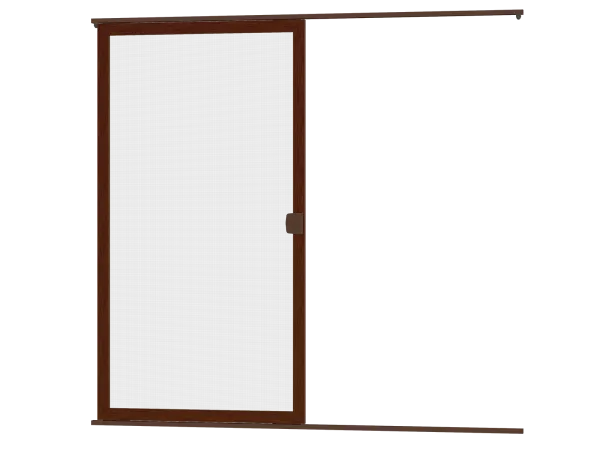 Sieťky na DVERE- posuvné - ORECH drevoimitácia - bez priečky